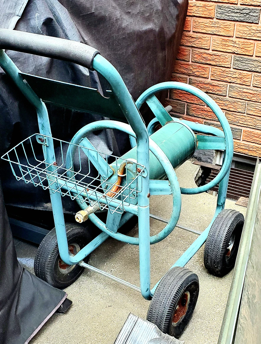 Garden hose cart on wheels. FREE thumbnail