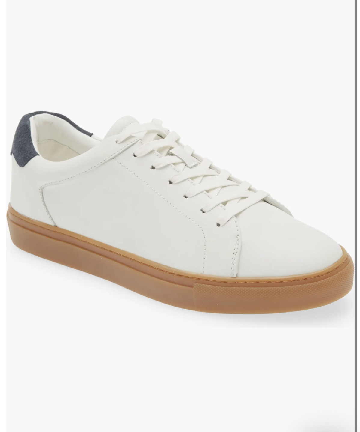 NEW Nordstrom Sneakers Shoes, white leather gum some, size 11 thumbnail