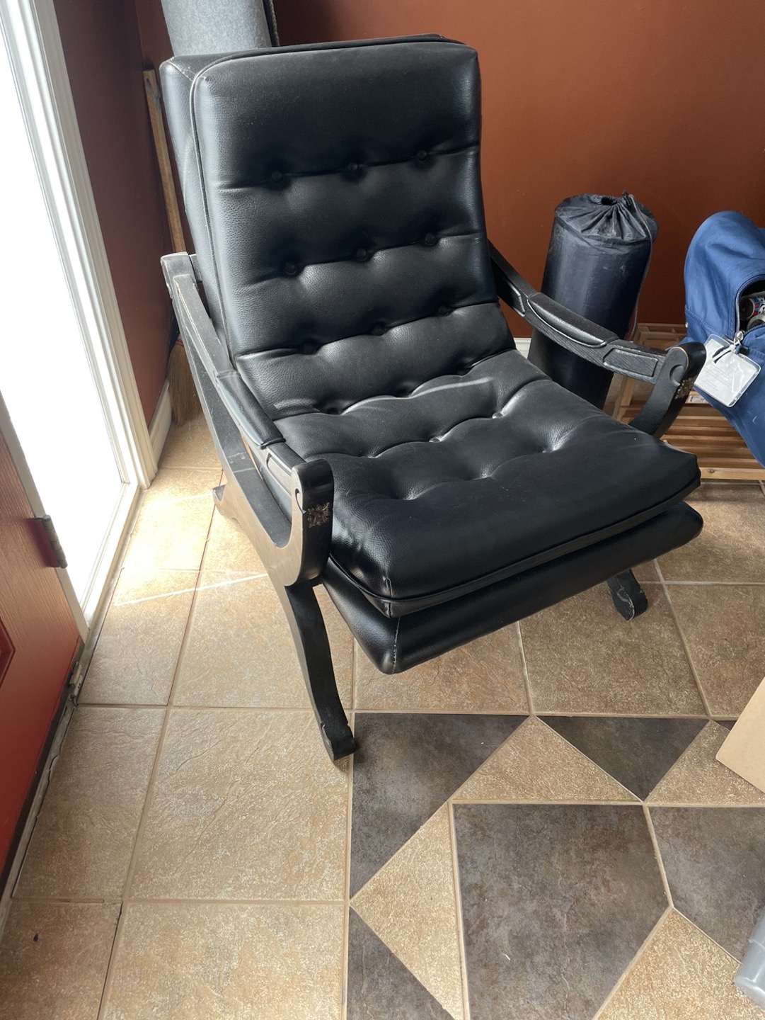Unique Black Chair- Free must pick up before July 4 thumbnail