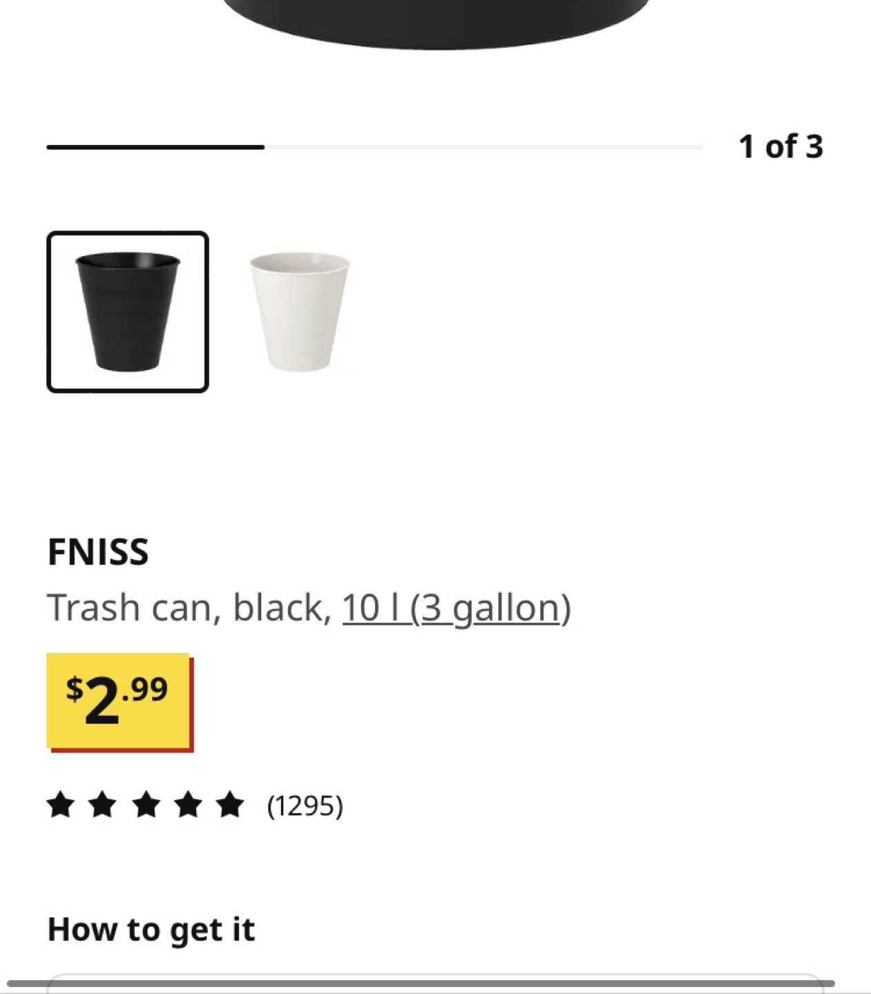 Ikea waste bin- $5 for three image indicator(3)
