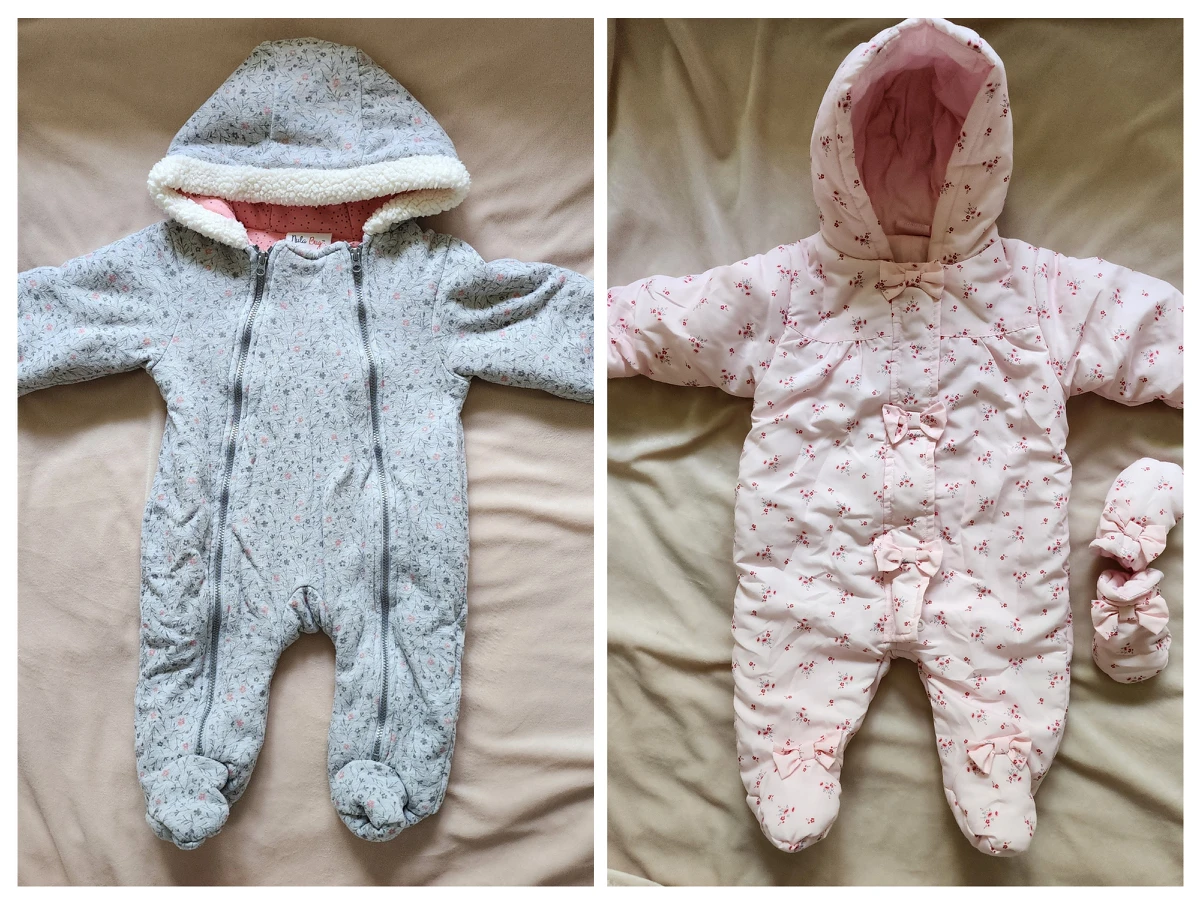 0-3M and 3-6M Snowsuit Buntings