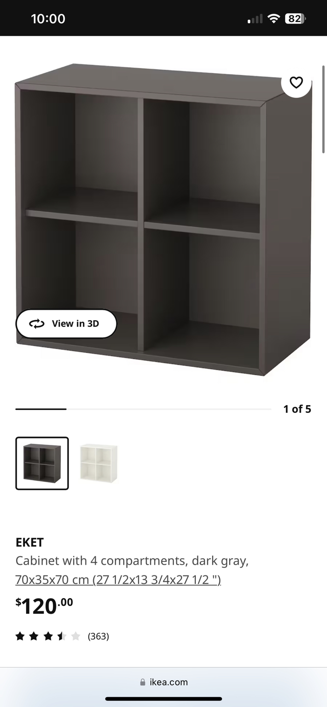 EKET Cabinet with 4 compartments, 70x35×70 cm - photo 2