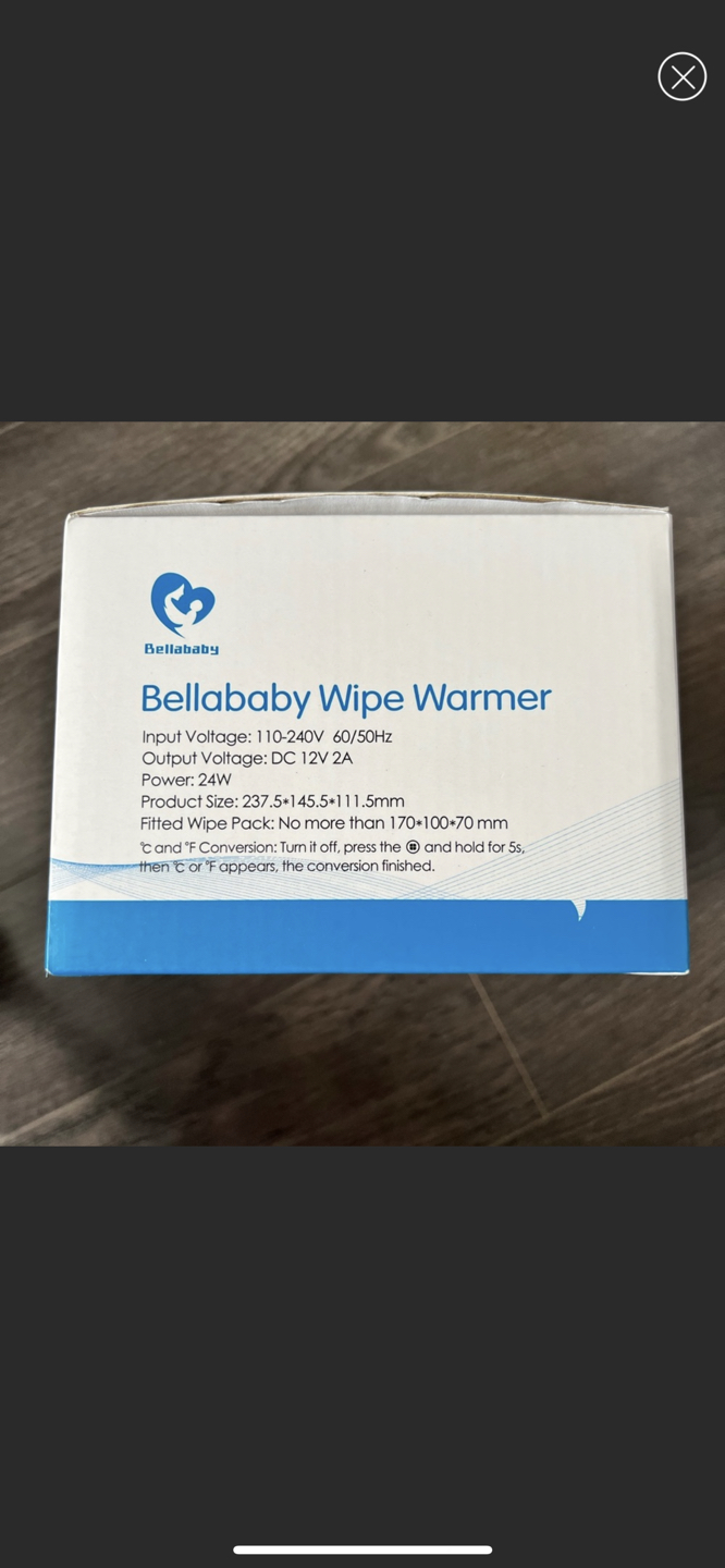 Bella baby wipe warmer, new in sealed box - photo 4