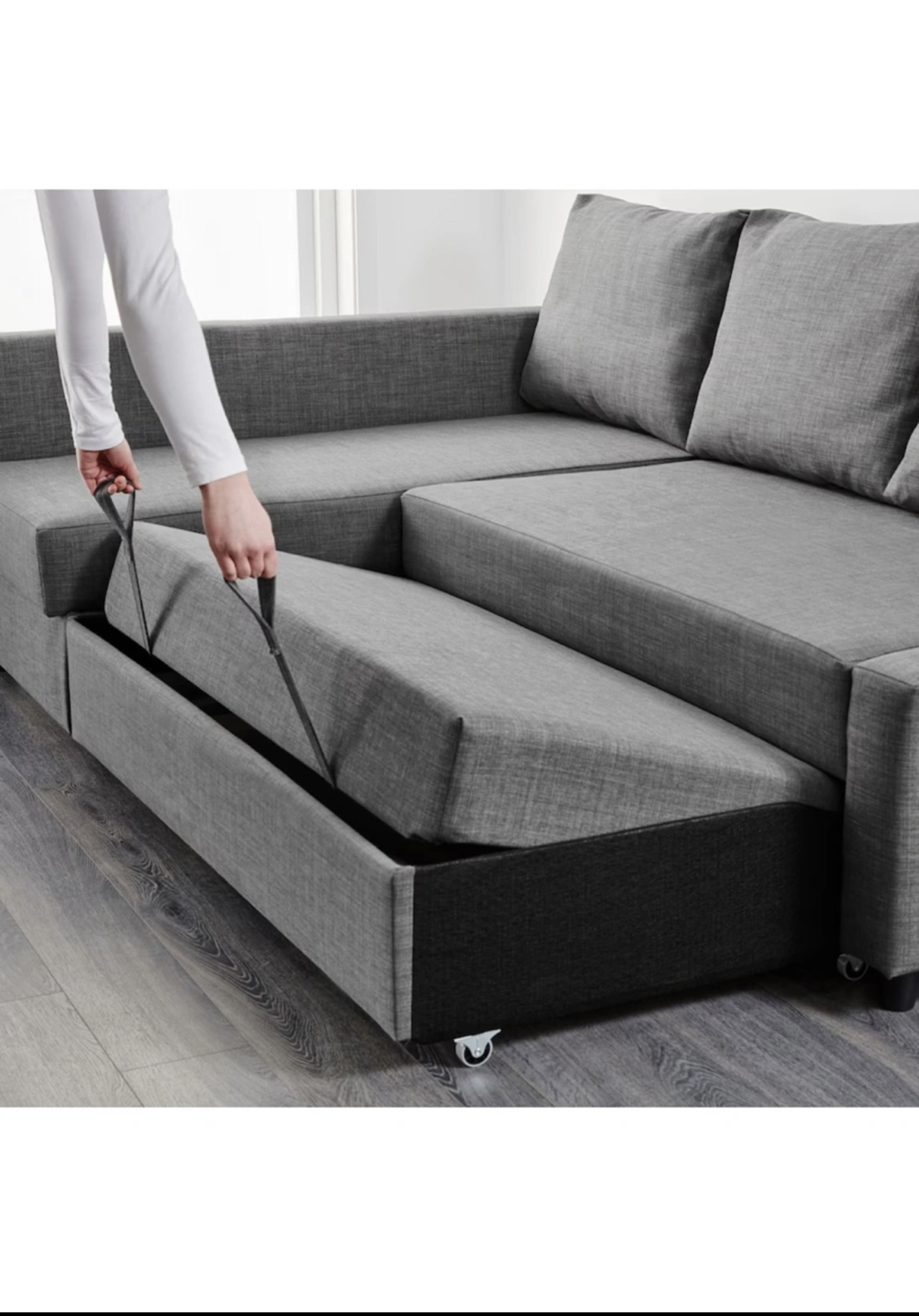 IKEA Grey Sofa Bed - photo 5