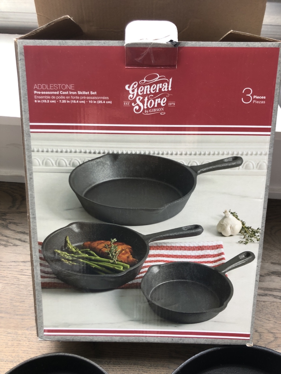 Set of 3 Cast Iron Pans - photo 3