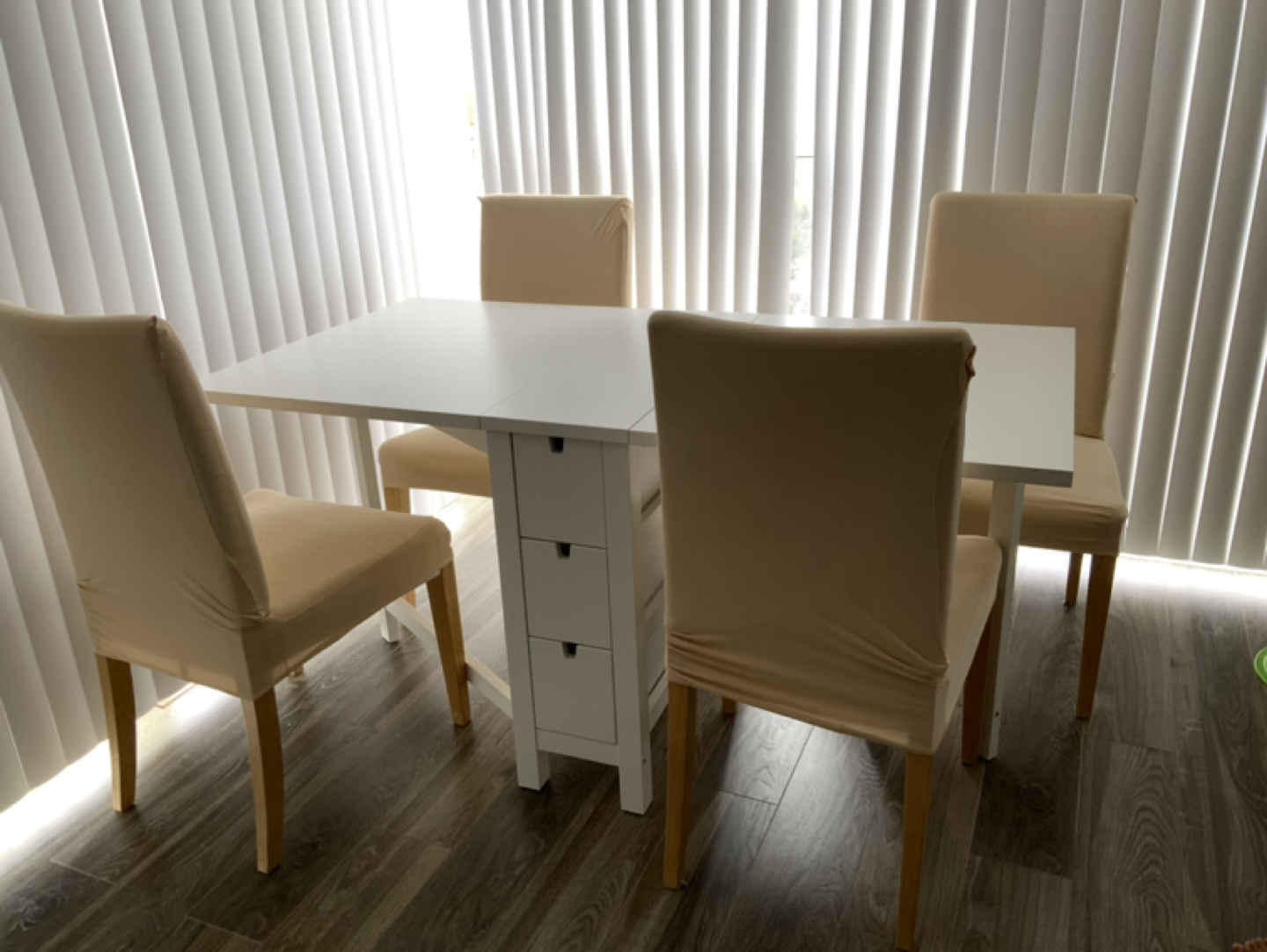 #Freecycle Dining chairs with machine washable covers