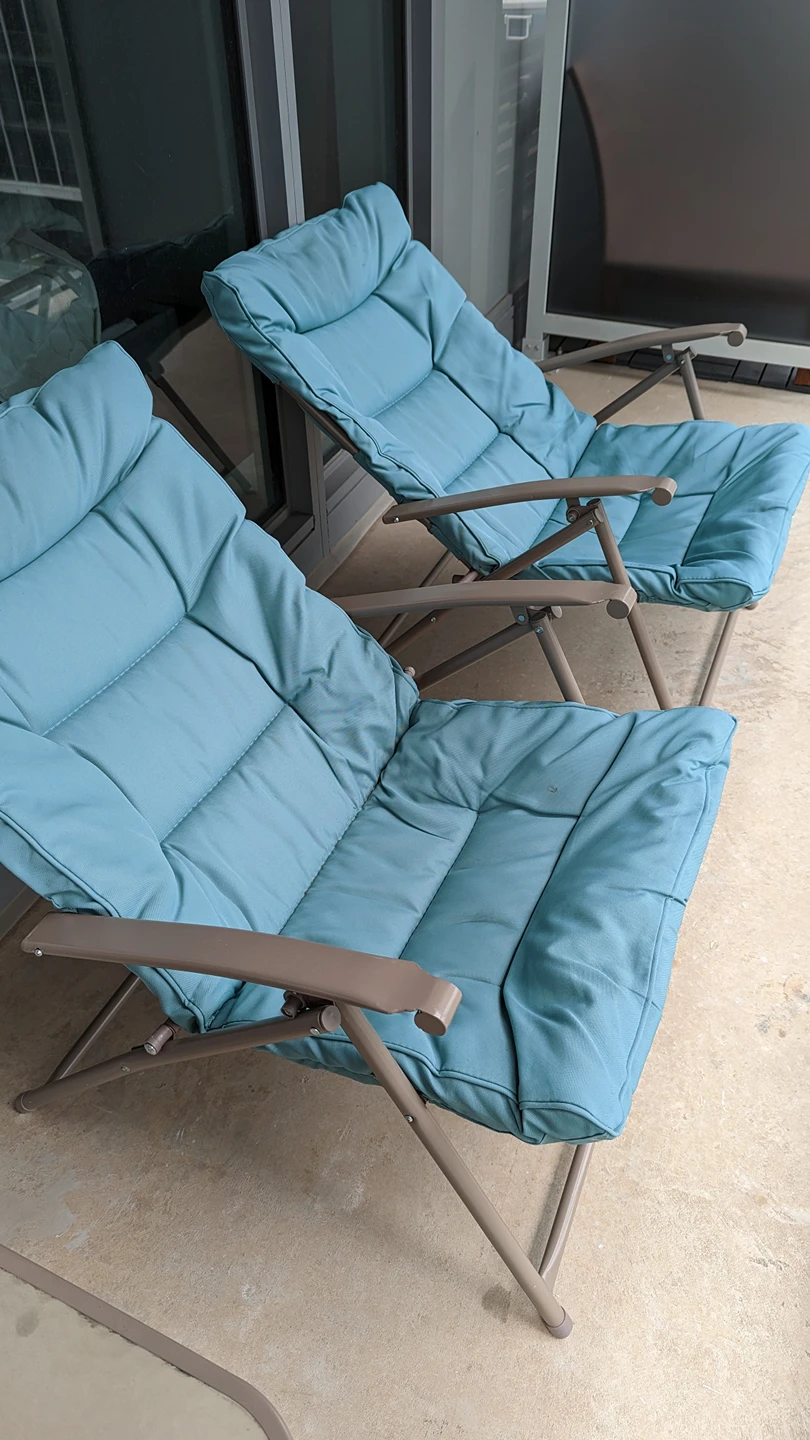 Outdoor Foldable Chairs + Table