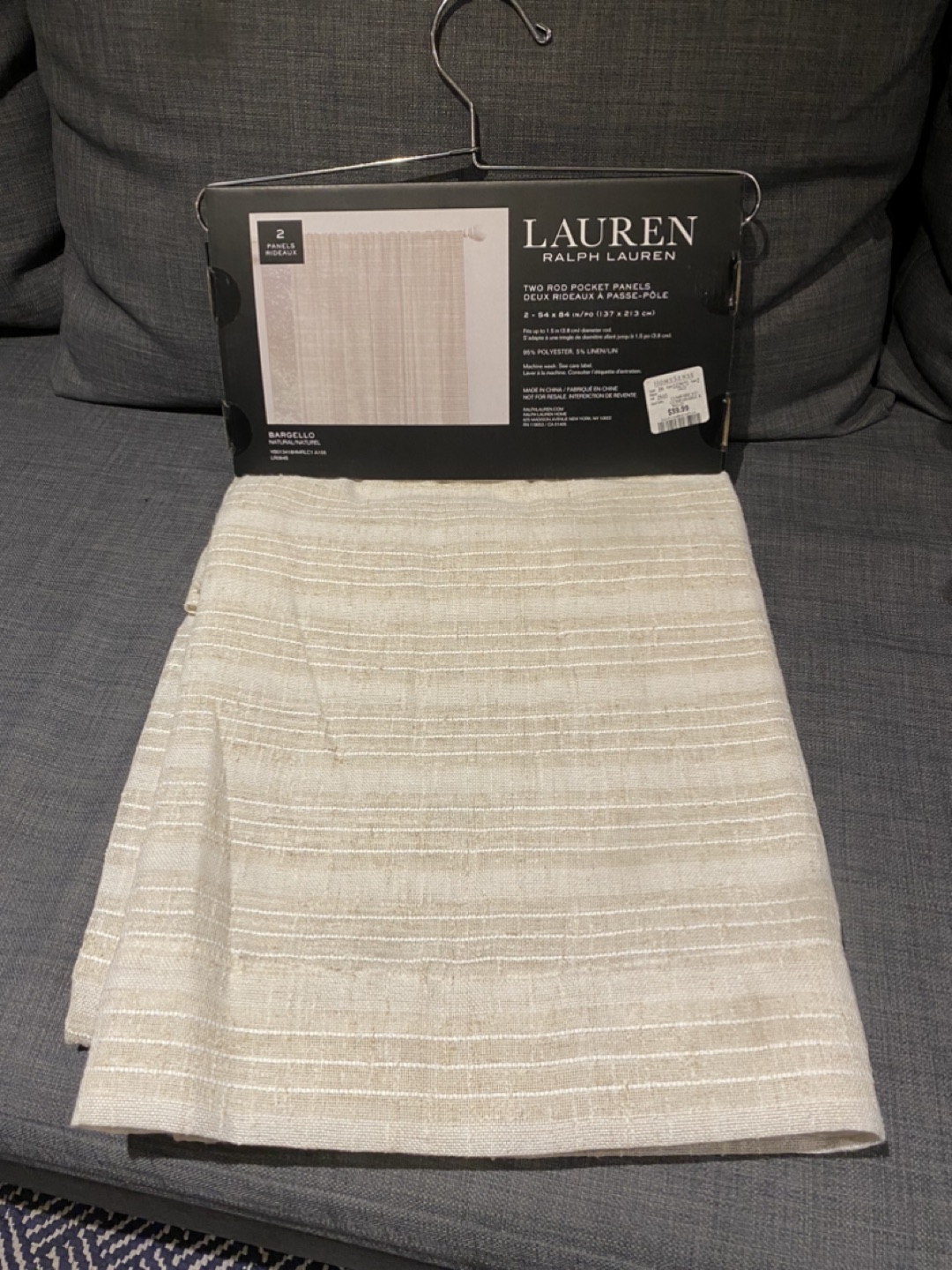 Ralph Lauren drapery panels
