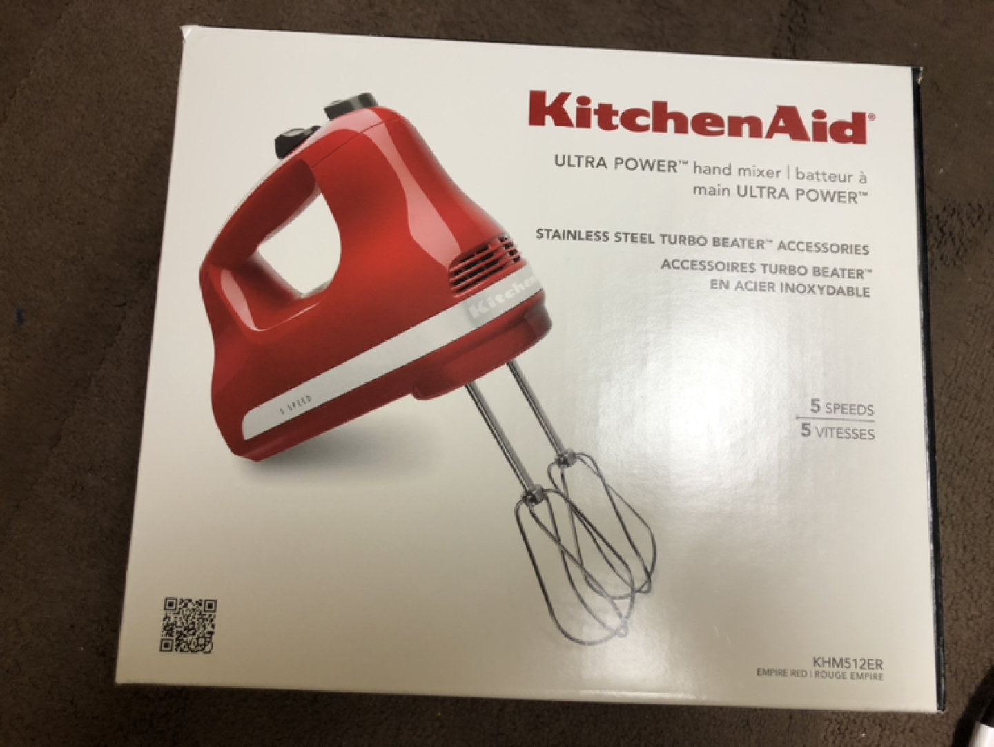 Kitchen Aid Ultra Power hand mixer - 5 speeds