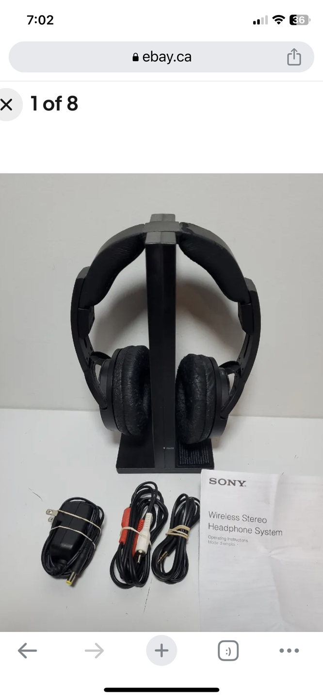 Sony Wireless Stereo MDR-RF985R RF Transmitter With Cables image indicator(10)