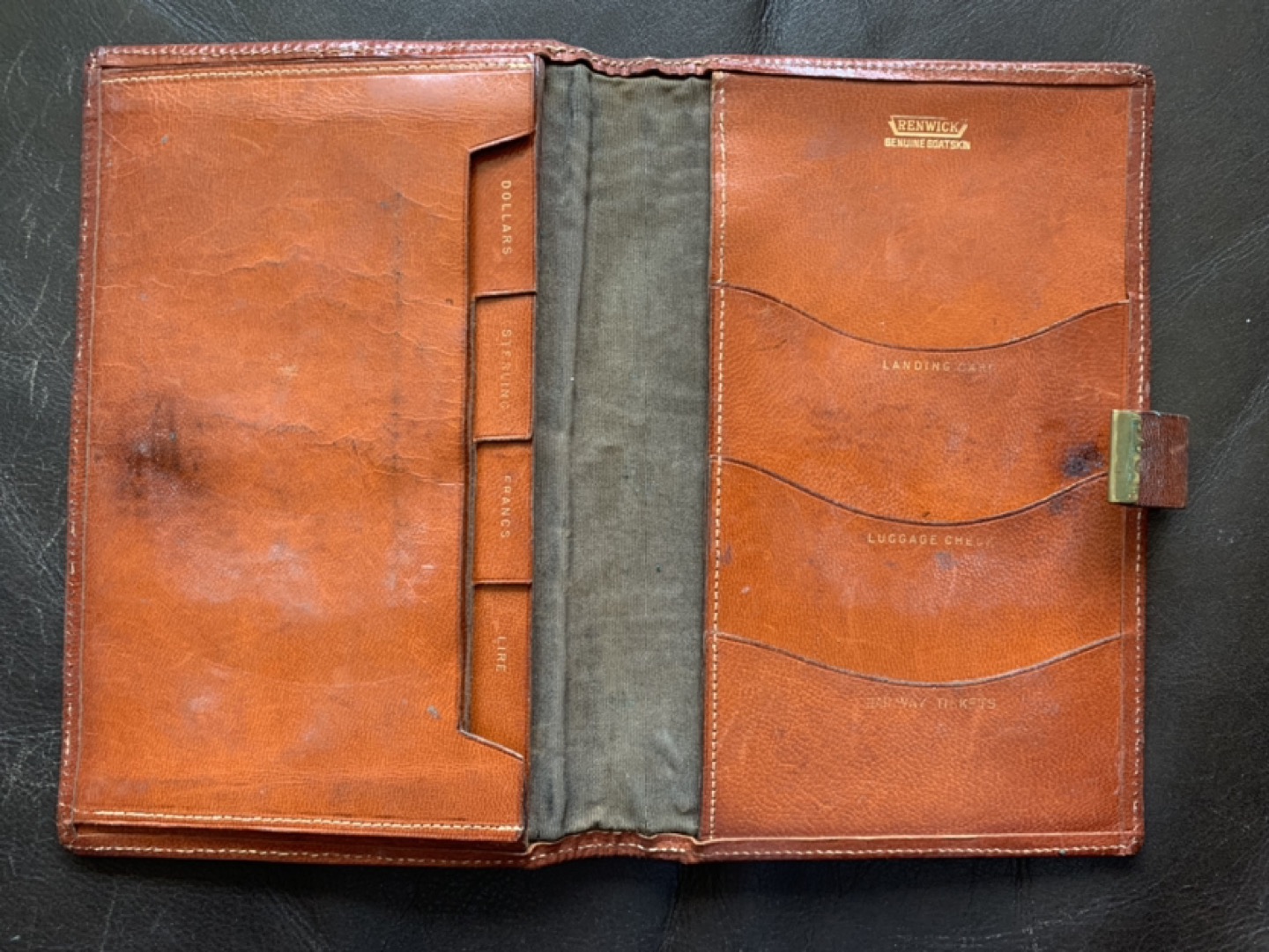 Vintage Leather Passport/Tavel Wallet 🌎 image indicator(4)