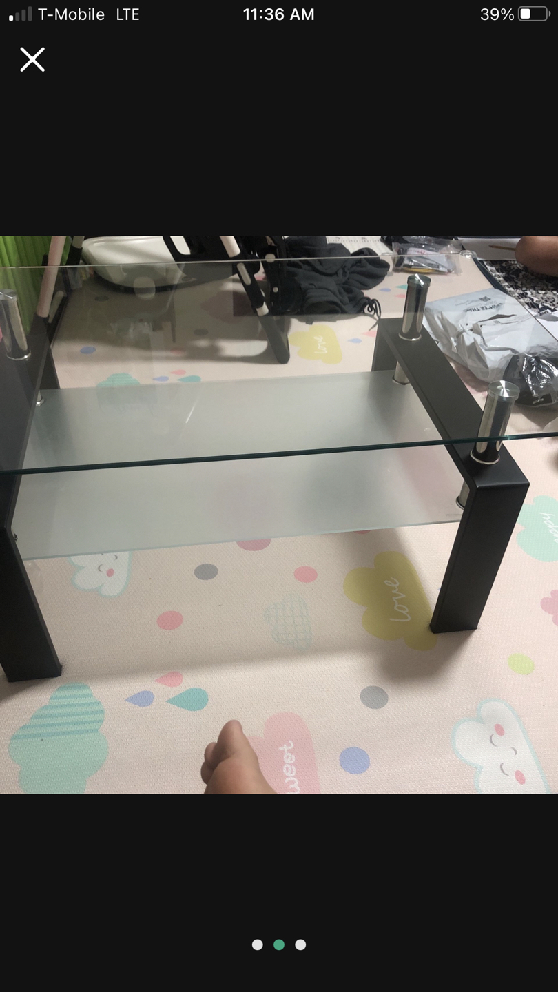 Glass coffee table - photo 2
