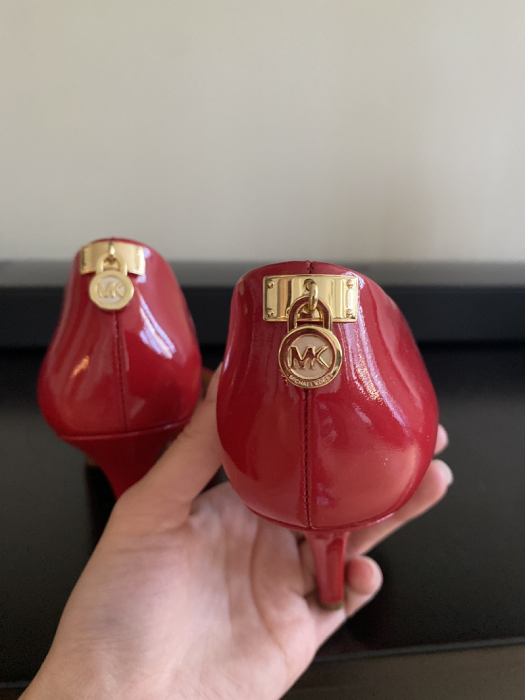 Michael Kors Red Peep Toe Heel (size 6) image indicator(3)