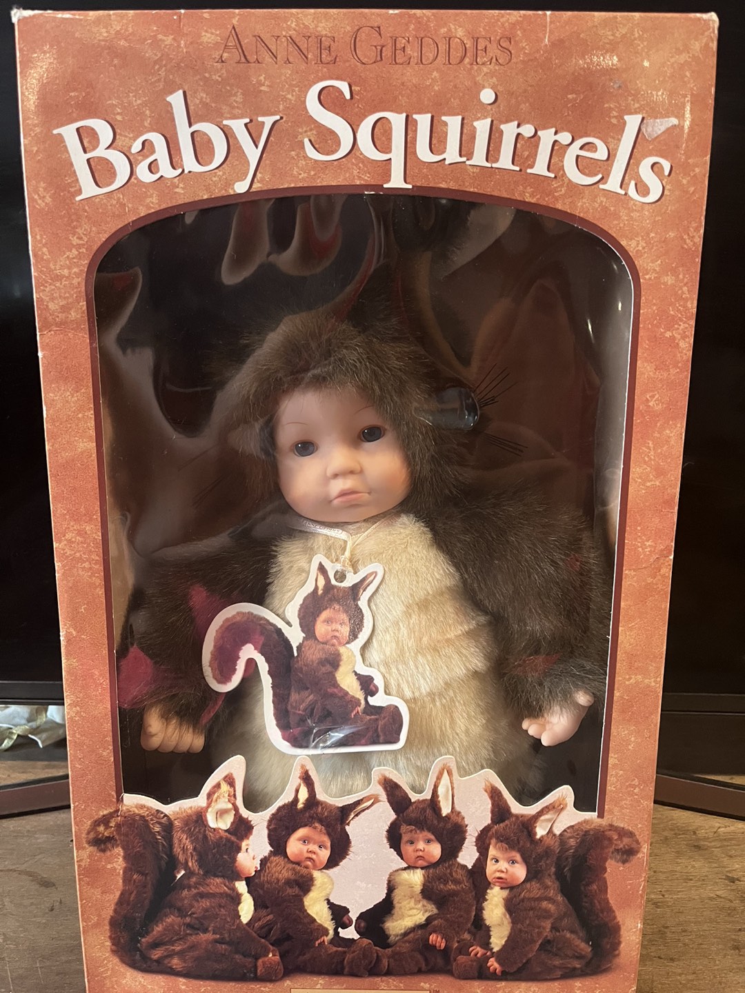 Vintage 1999 Anne Geddes Baby Squirrel thumbnail