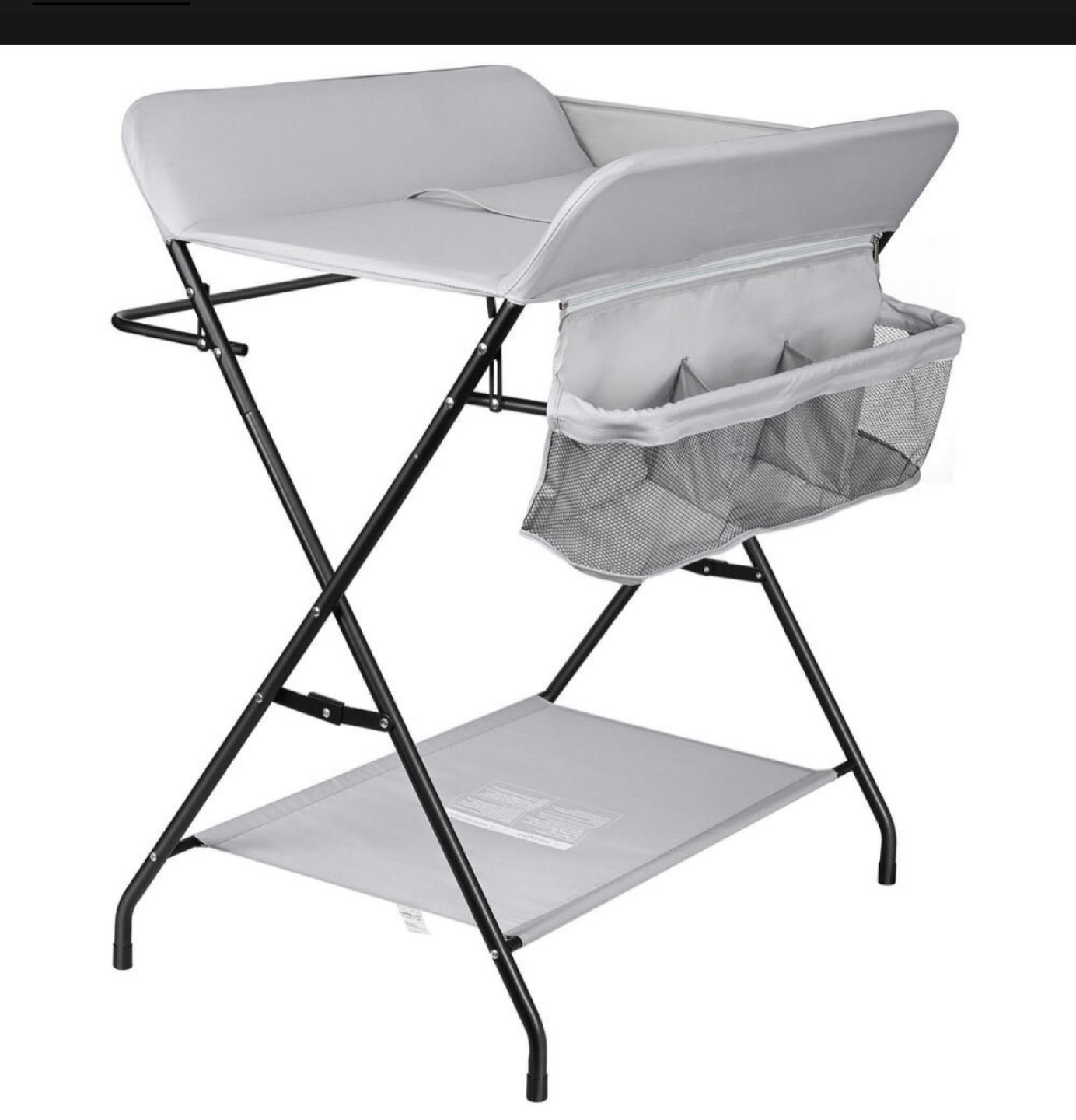 Baby Changing Table, Folding Diaper Station Nursery Organizer thumbnail