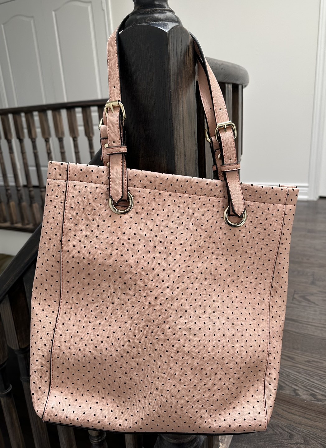 Peach colour tote bag image indicator(2)