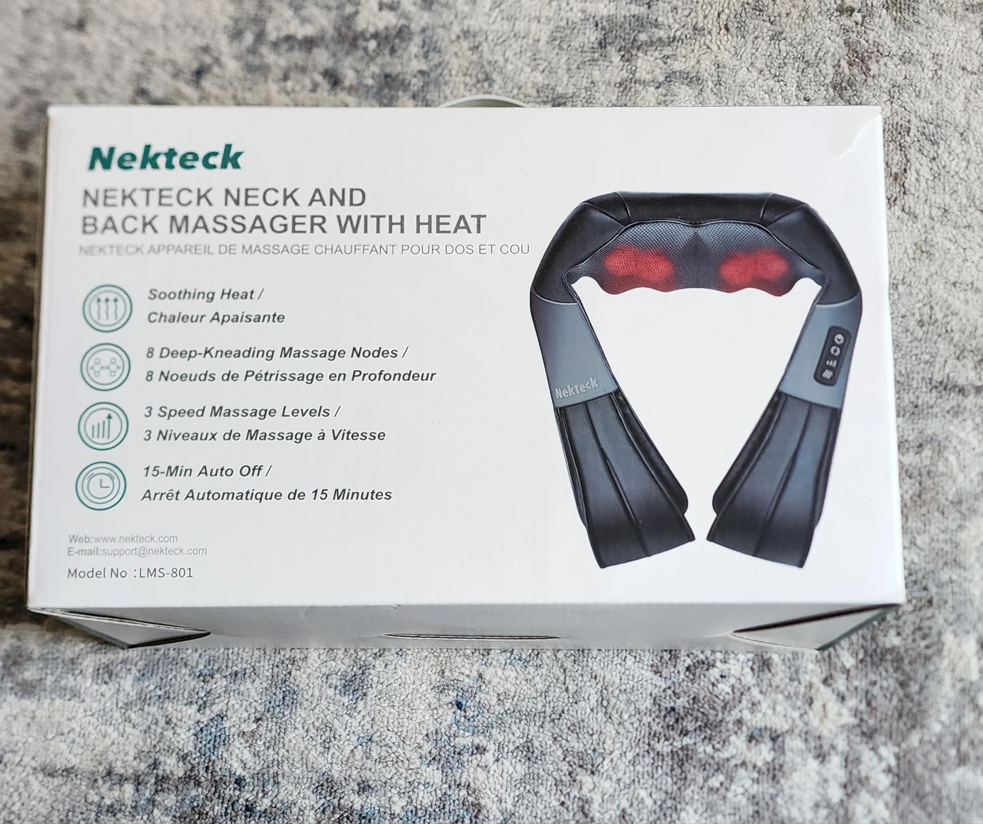 Nekteck - Neck and back massager with Heat