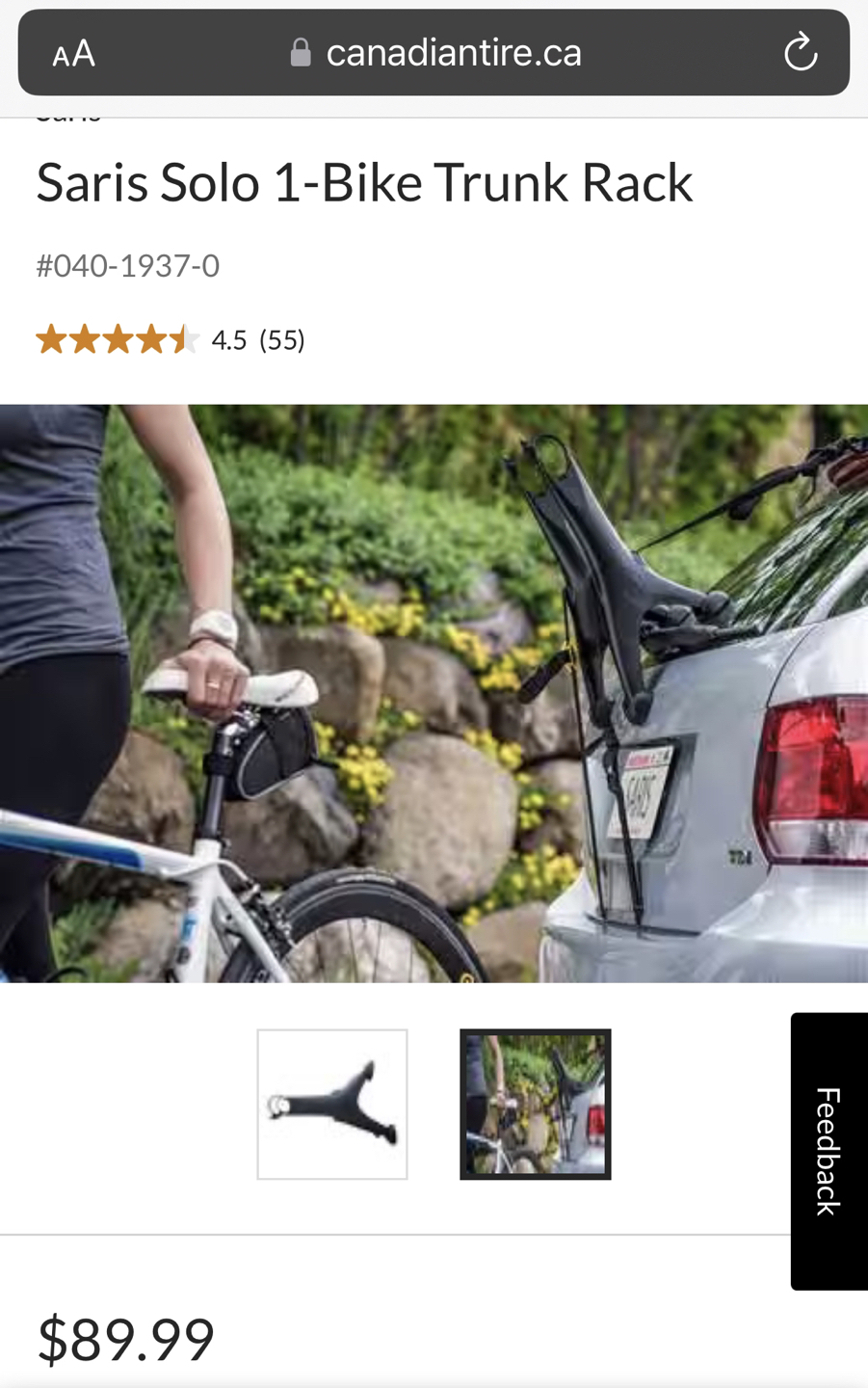 SARIS Solo bike Car rack - photo 5