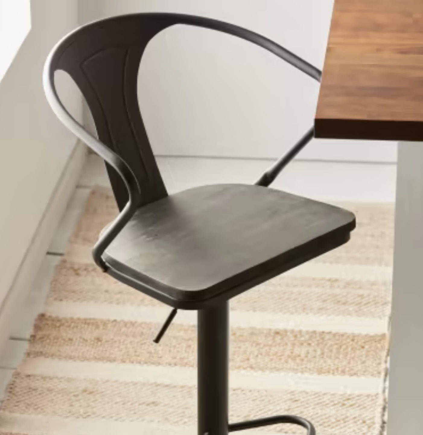 Wood and Metal Bar Stool image indicator(2)