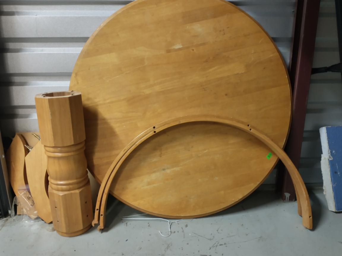 small round pedestal table