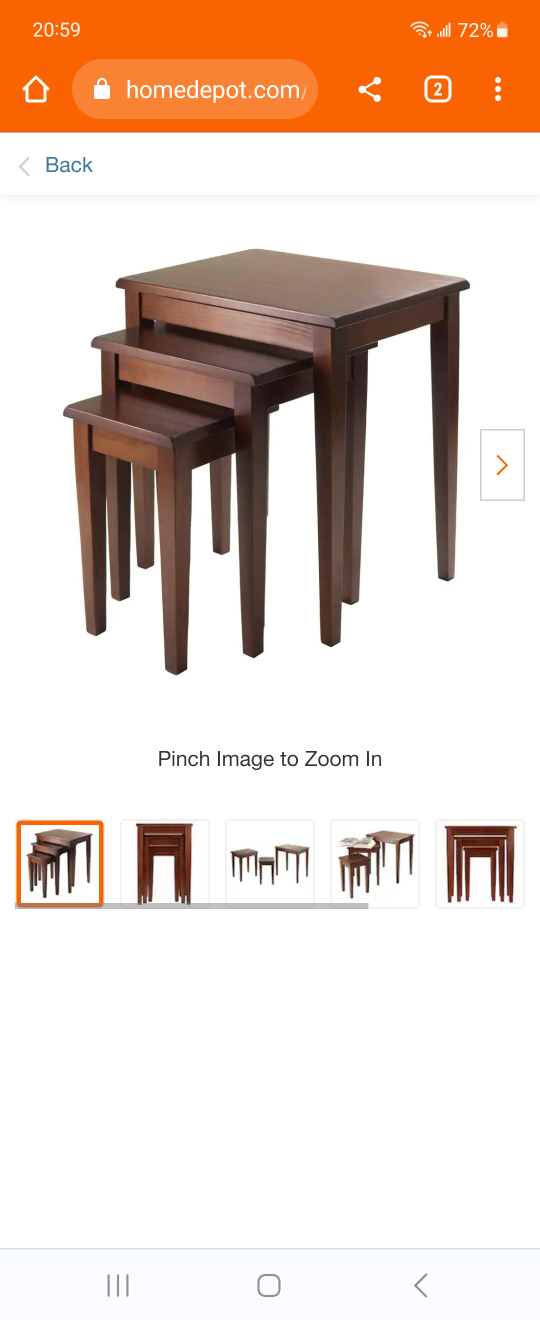 3 piece side table, moving sale - photo 2