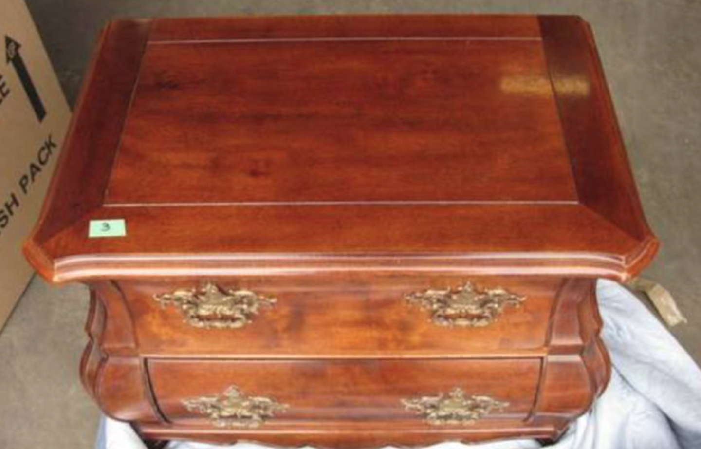Great condition solid mahogany side pair of tables