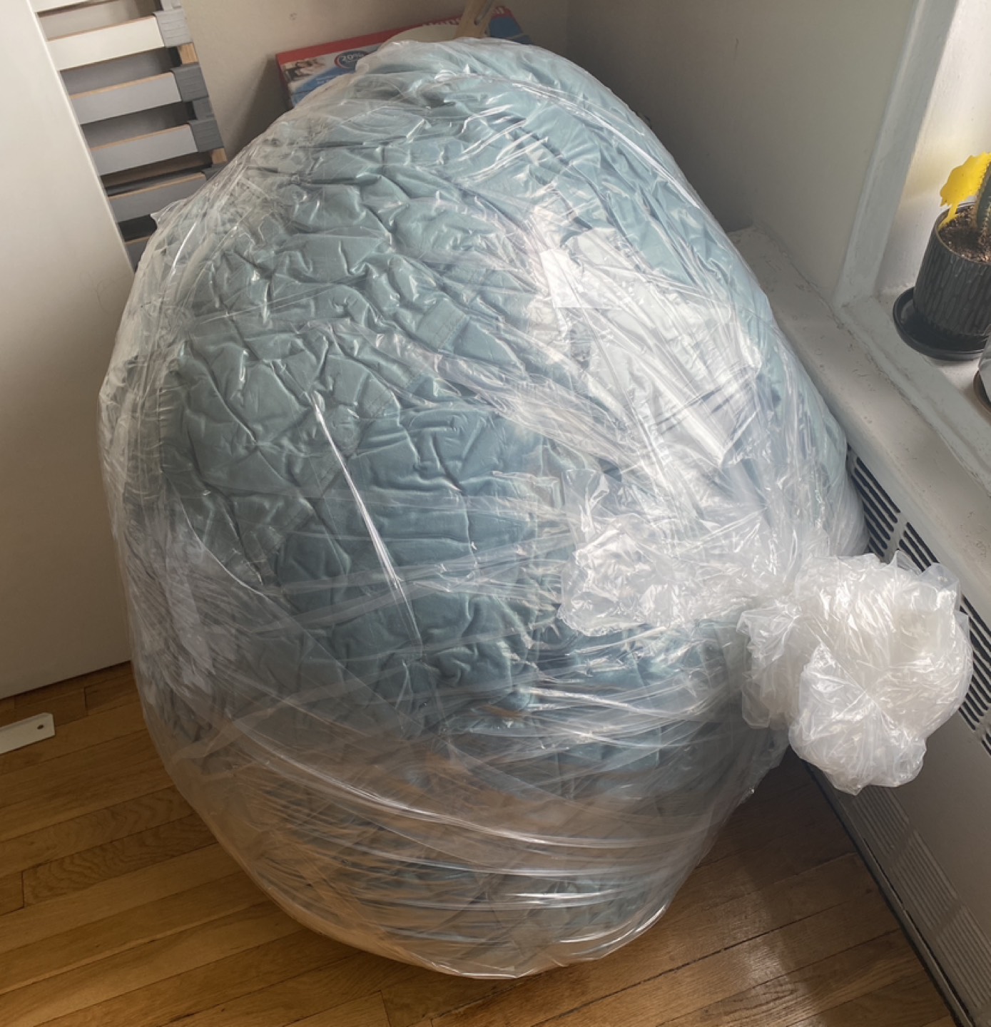 MOVING SALE: CordaRoy’s Convertible Bean Bag - Full - Plush Fur - photo 3