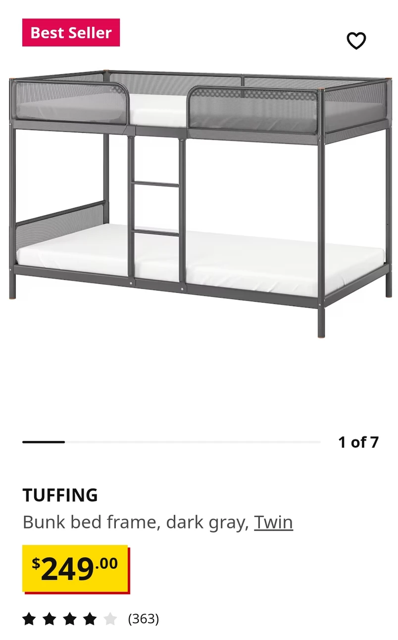 Ikea Tuffing/ ladder bed thumbnail