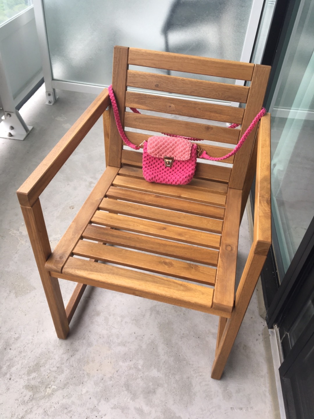 Patio chair with cute sling bad