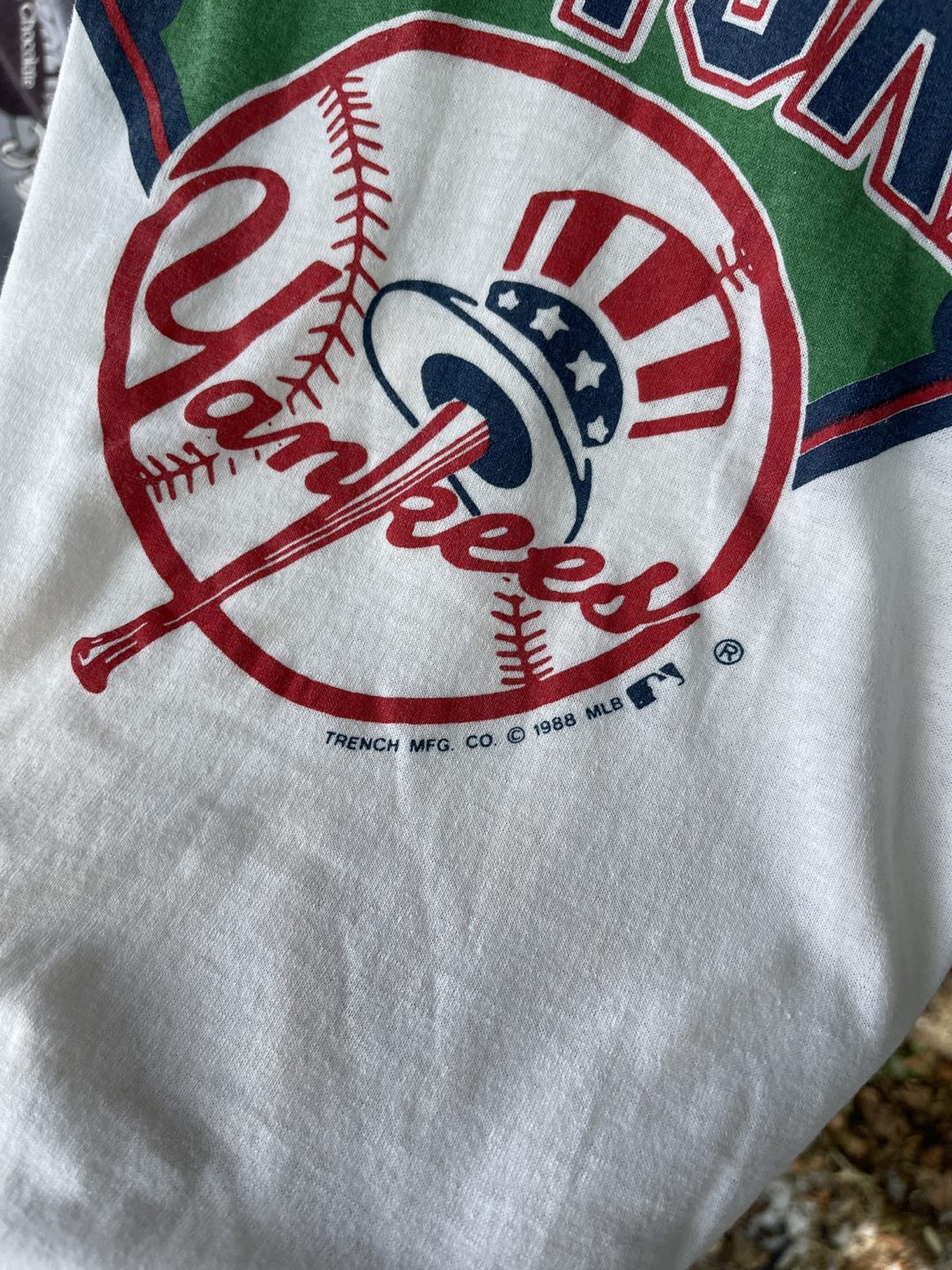 Vintage 80s New York Yankees 3/4 T-shirt - photo 3