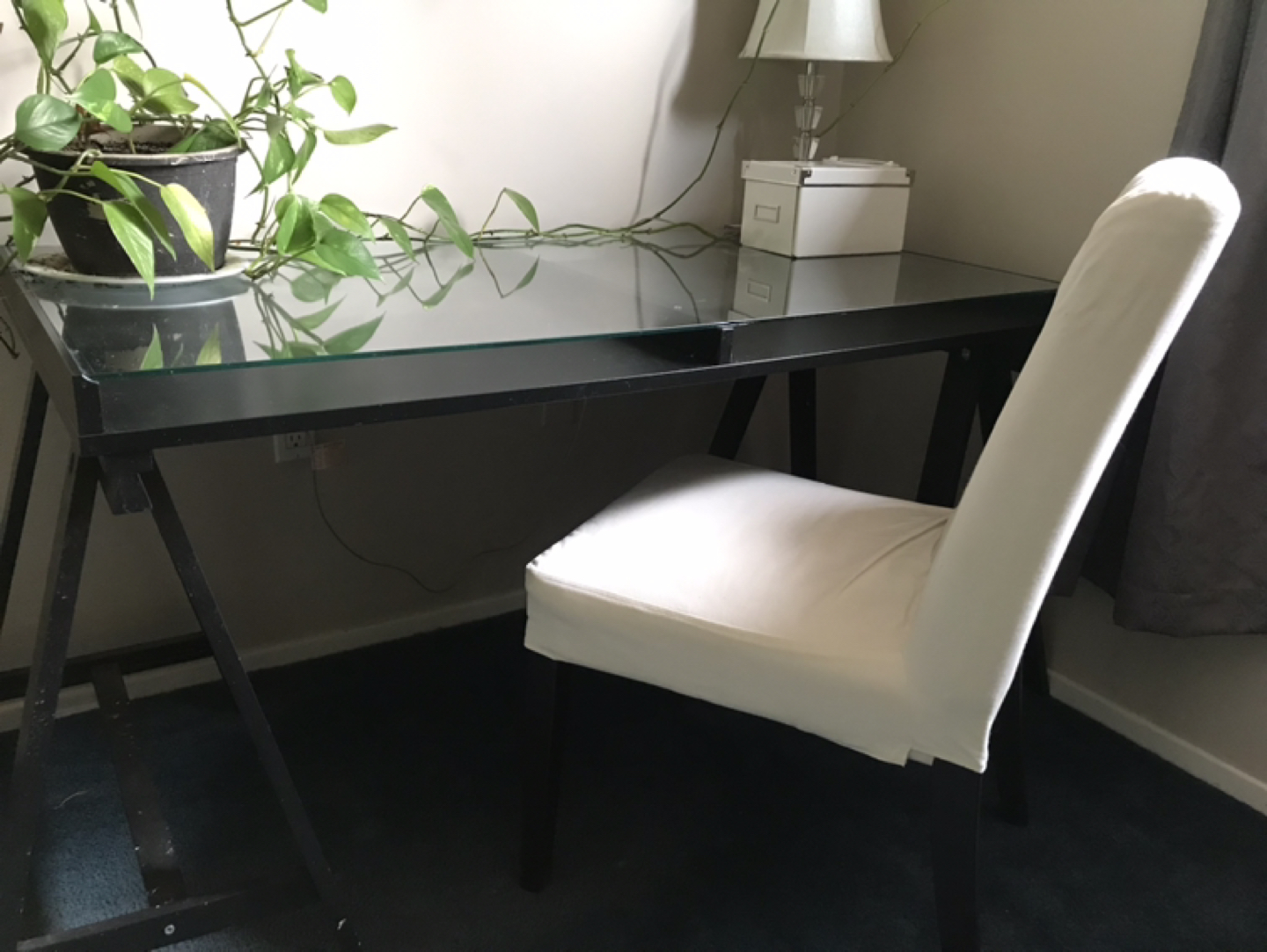 IKEA desk and chair