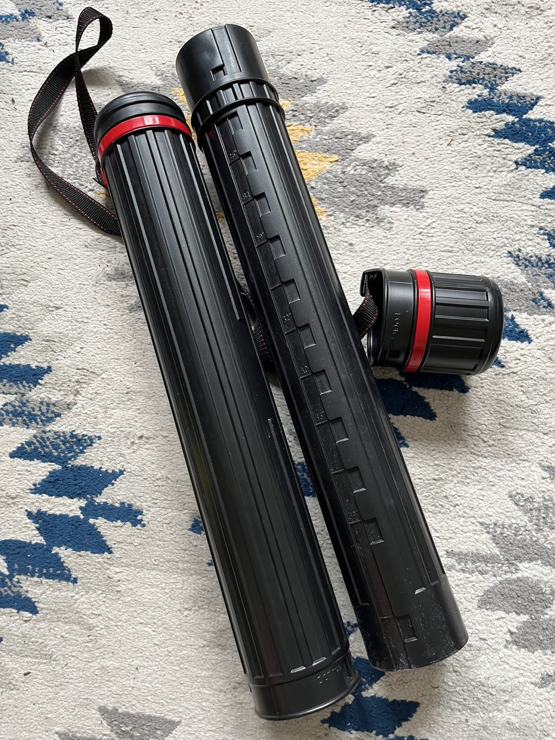 Document Drawing Poster Telescoping Document Tube with strap thumbnail
