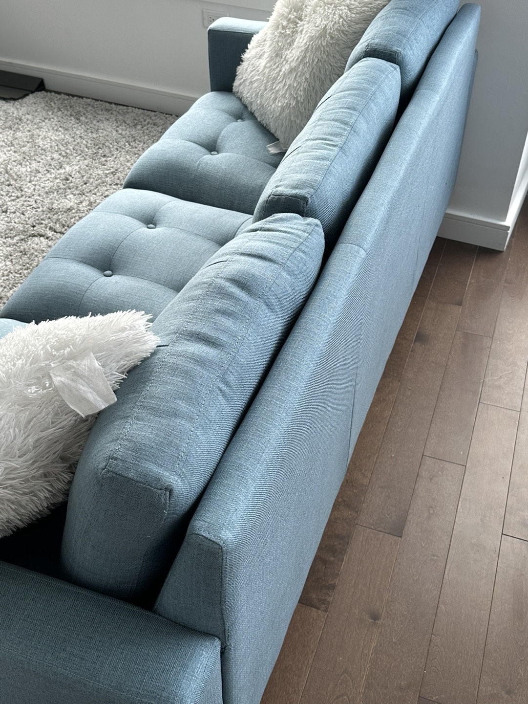 Elegant Baby Blue Couch - photo 5