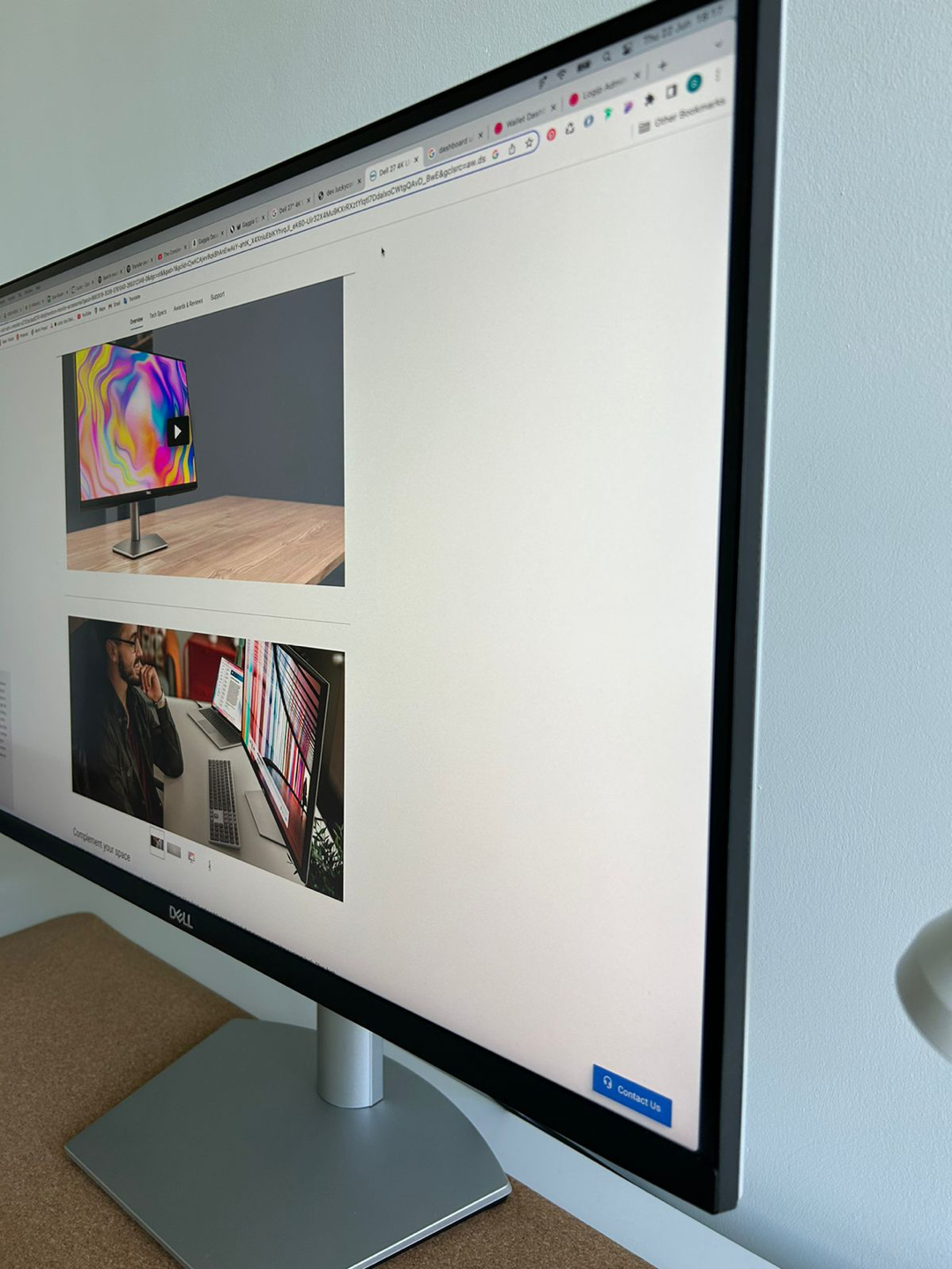 Dell LED-backlit LCD monitor 27’ 4K with IPS - photo 2