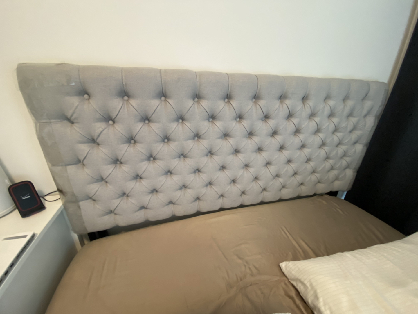 Headboard and 14" Metal Bedframe thumbnail