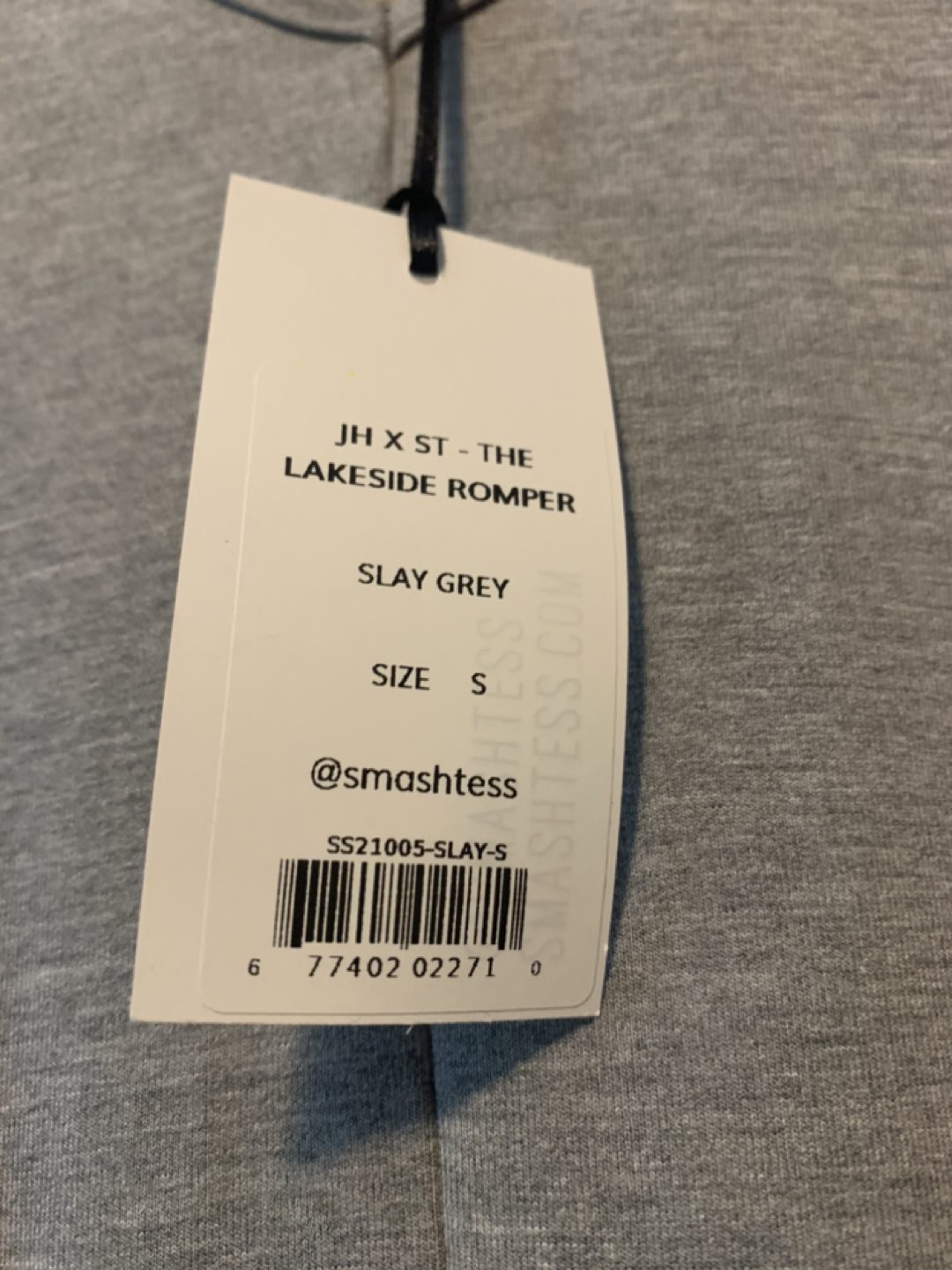 Jillian Harris x SMASH + TESS the Lakeside Romper in Slay Grey image indicator(2)