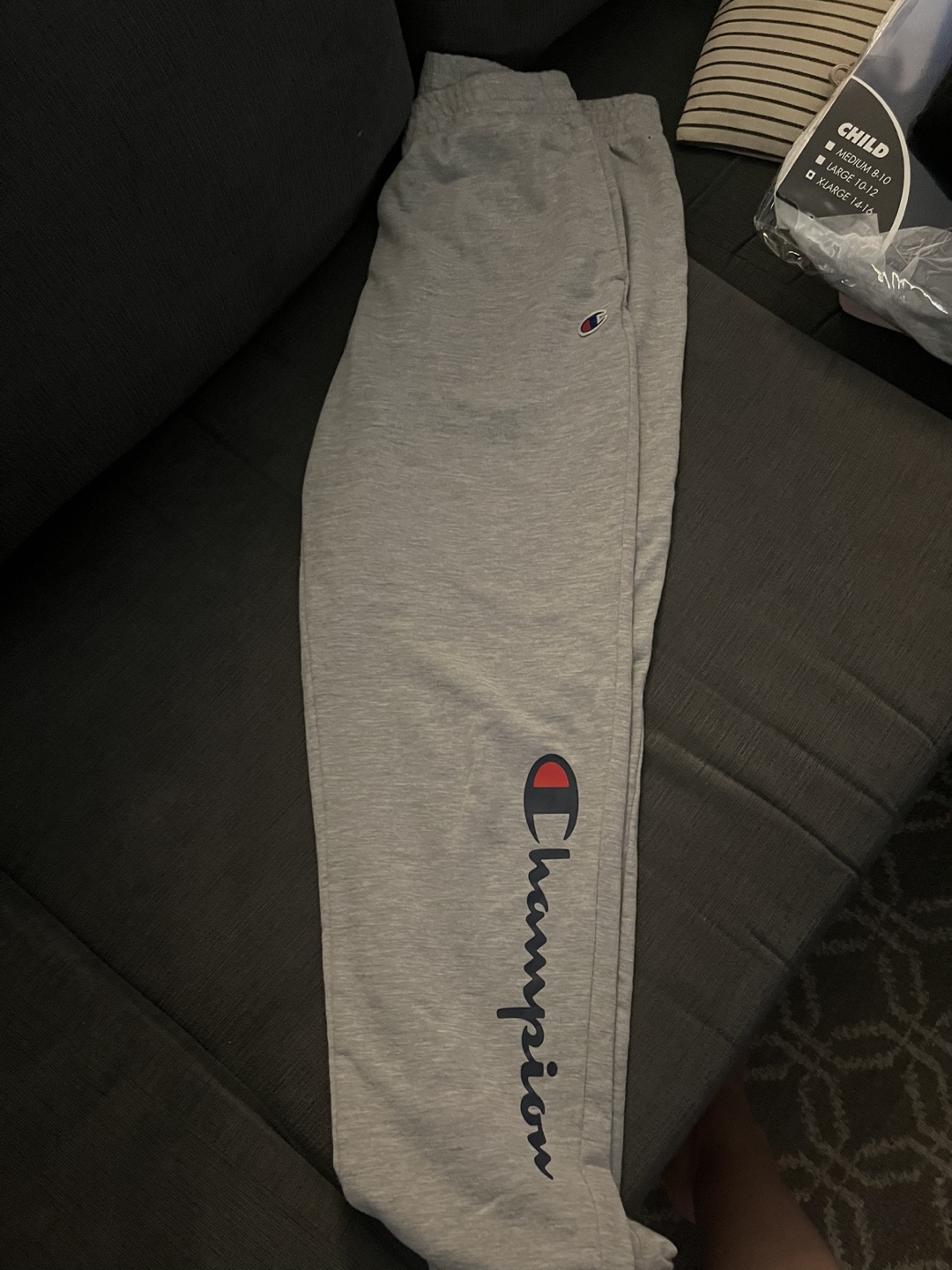 Kids size large champion joggers thumbnail