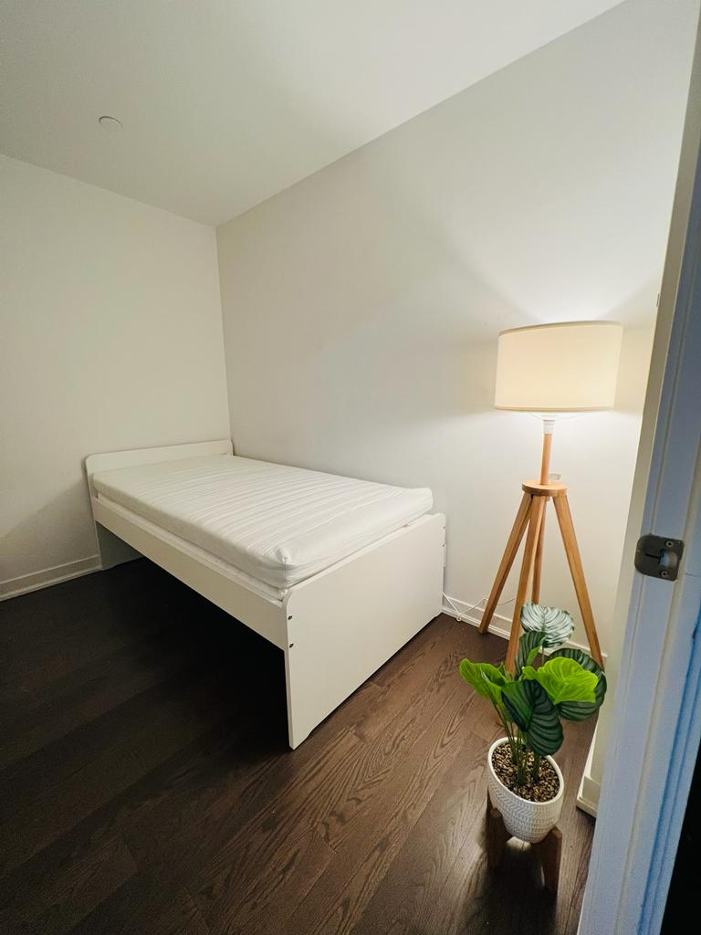 IKEA twin bed with memory foam mattress 