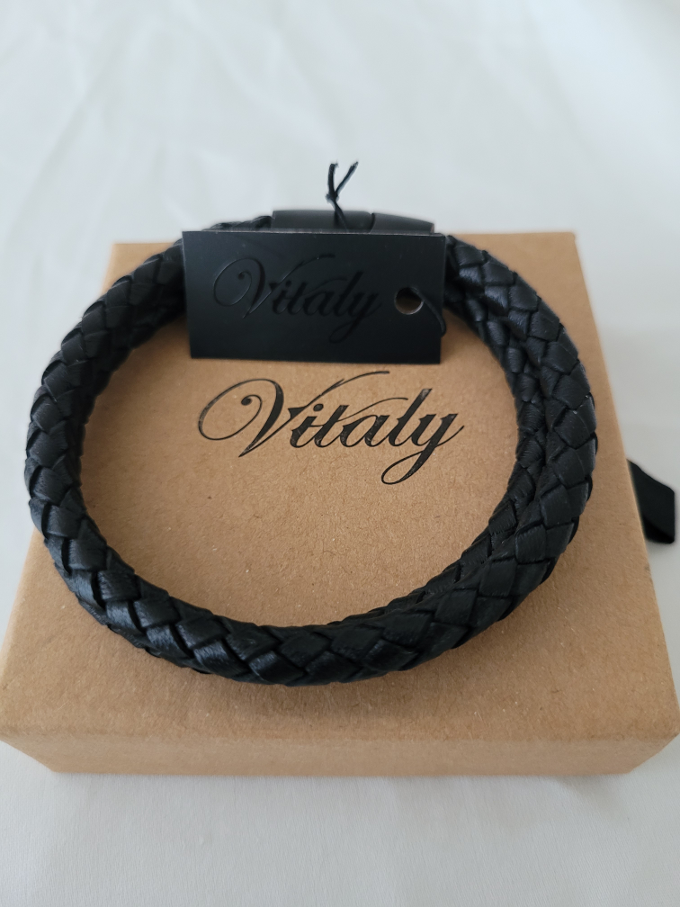 *BNIB* Vitaly Men's Leather Bracelet thumbnail