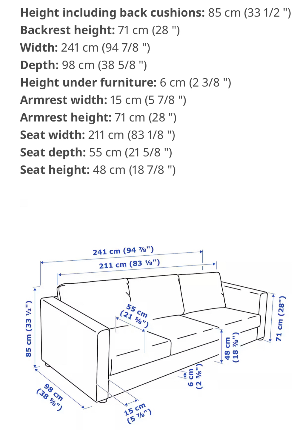 IKEA Finnala Sofa, 8 months old, moving! - photo 2