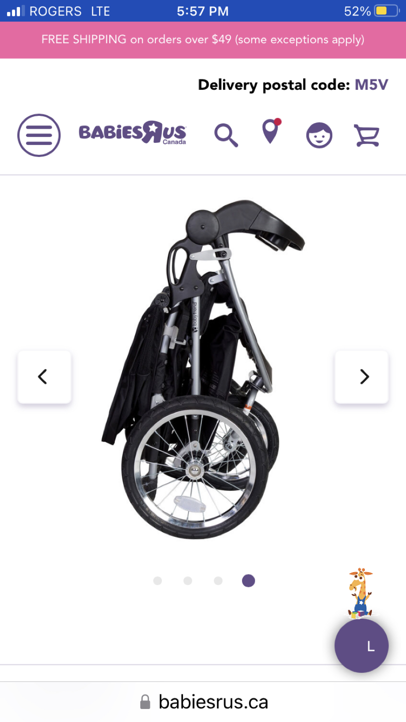 Stroller-Baby Trend Cityscape Jogger plus 2 stroller covers image indicator(5)