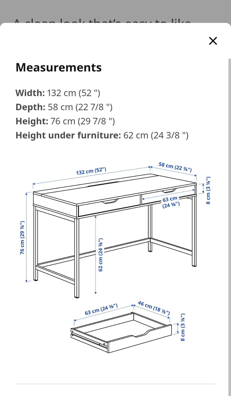 Ikea White Desk - photo 4
