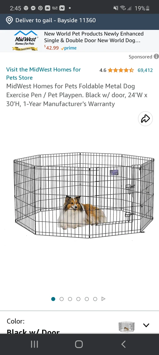 dog cage can be used  for chickens  or rabbits thumbnail
