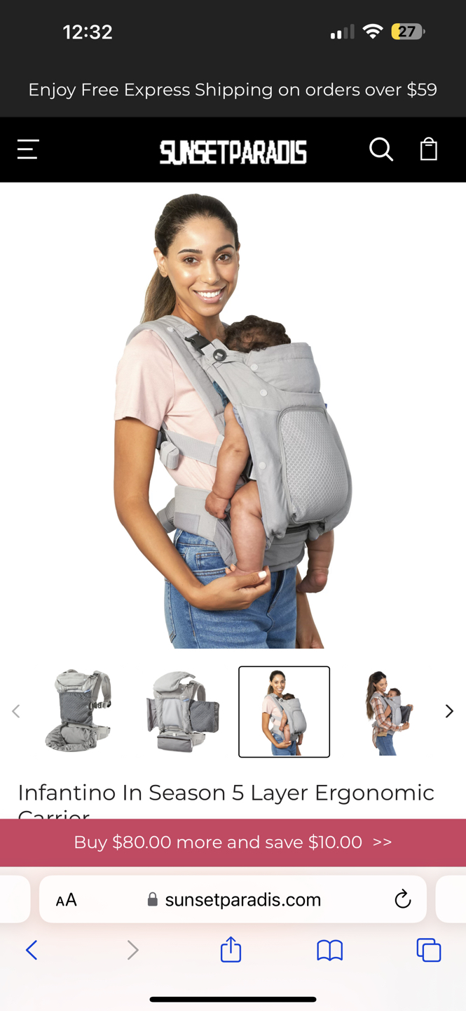Infantino baby carrier thumbnail