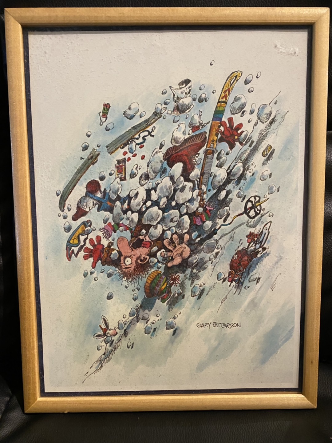 Vintage 70’s Cartoonist Gary Patterson snow pictures. thumbnail