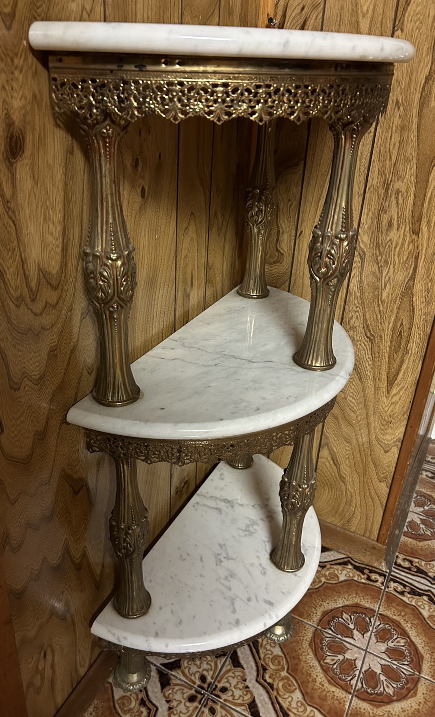3 Tier Marble Table - photo 2