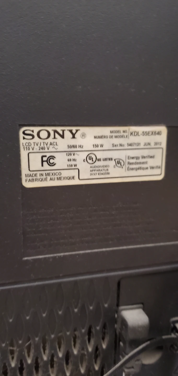 Sony 55 inch smart tv kdl55ex640 with wall mount - photo 4
