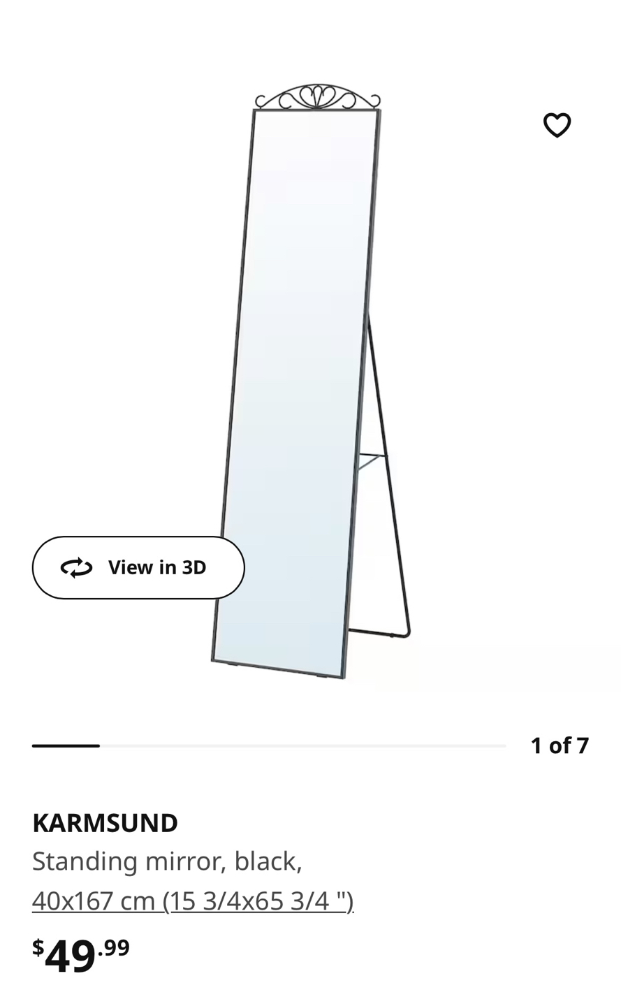 Standing mirror