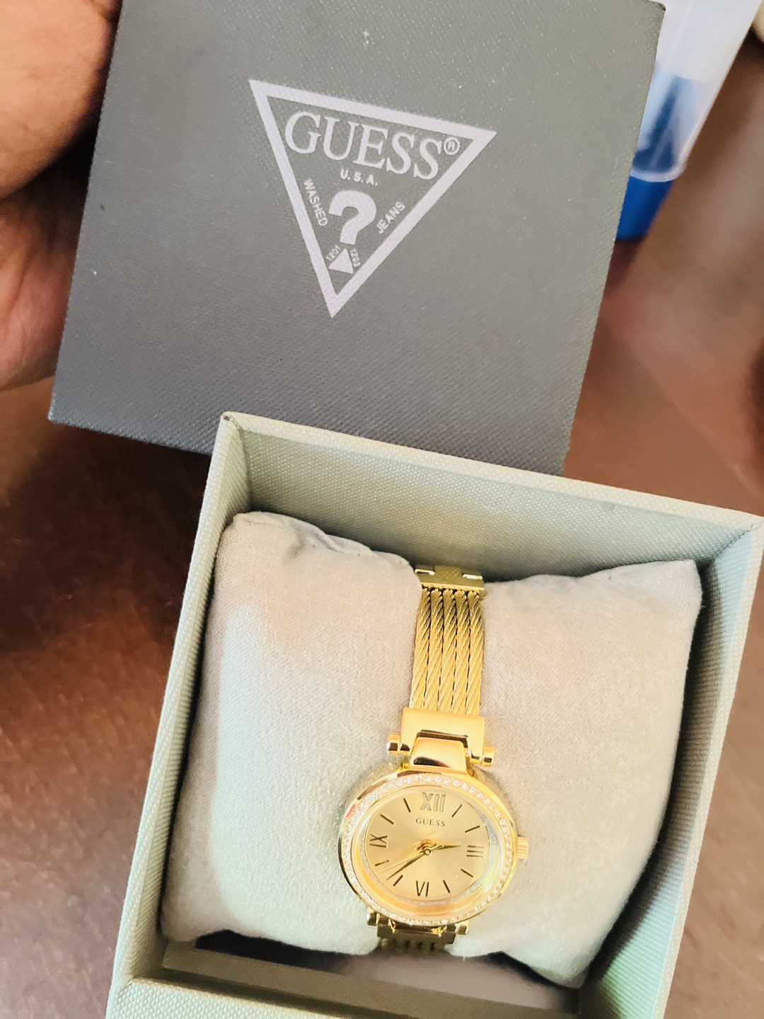 GUESS Women’s Quartz Watch with Stainless-Steel Strap. thumbnail
