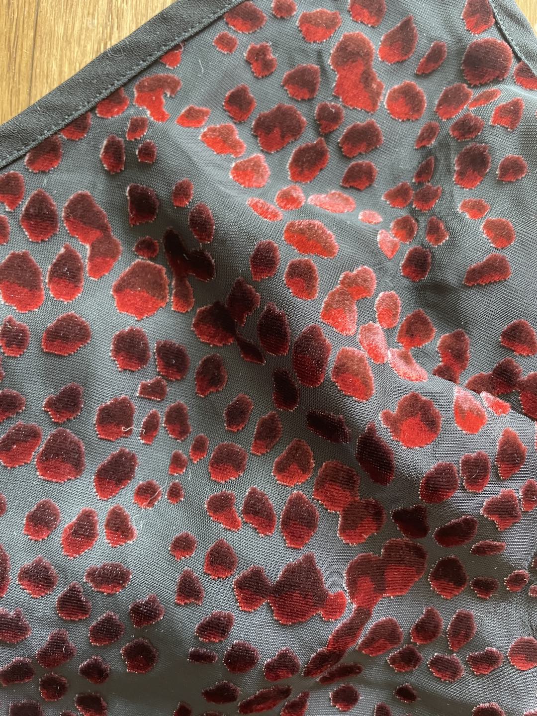 Black and red slip mini dress image indicator(2)